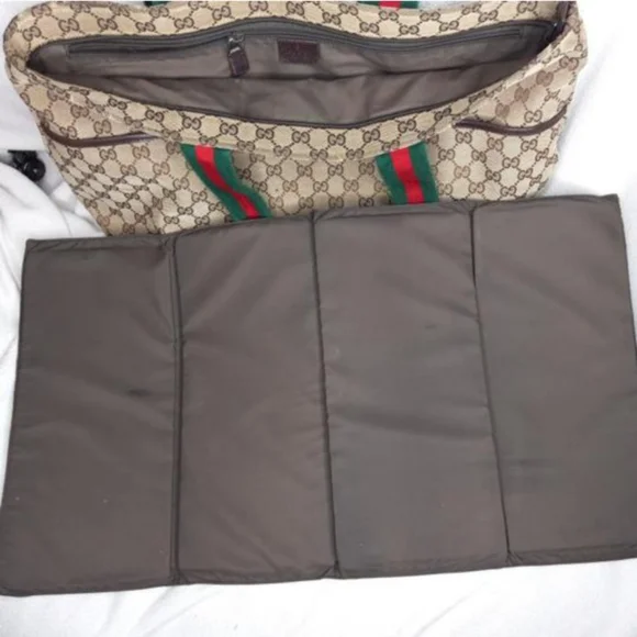 Authentic Gucci GG Monogram Supreme Sherry Web Diaper Tote Bag - Picture 9 of 11